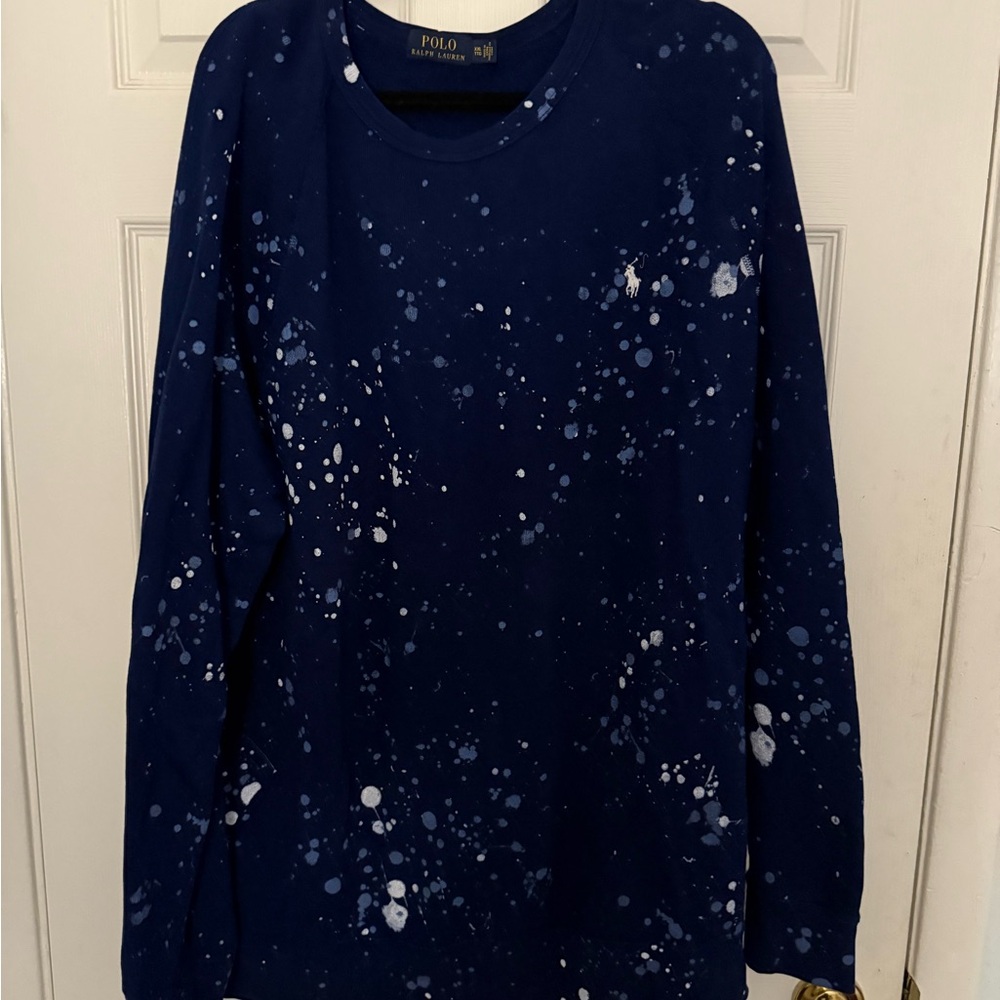 Ralph Lauren Dark Blue Shirt with White Accents